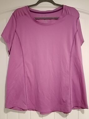 St. John's Bay Short-Sleeve Scoop Neck Tee in Lavender